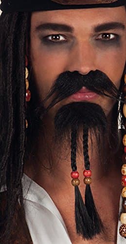 Boland - Bart, selbstklebend, Polyester, Accessoire, Make Up, Kostüm, Karneval, Mottoparty