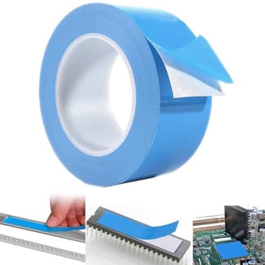 Thermisches Klebeband Leitend, 25m x 20mm Wärmeleitendes Doppelseitiges, Klebeband Wärmeleitendes, Selbstklebend Wärmeleitband Tape, für Kühlkörper, IC Chip, CPU, GPU