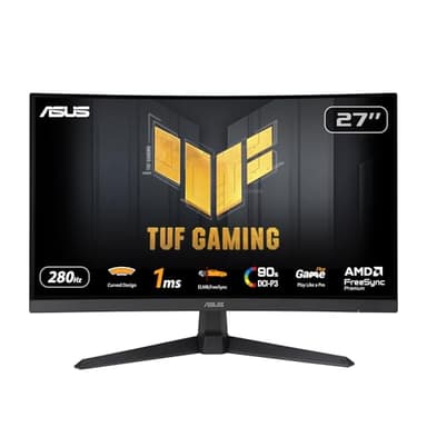 ASUS TUF Gaming VG27VQM1B 27 Zoll Gaming Monitor (Full HD, Curved, 280Hz, ELMB, 1ms Reaktionszeit, FreeSync Premium, 90% DCI-P3, DisplayWidget Center)