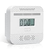 flintronic CO Melder, Kohlenmonoxid Warnmelder mit LCD Display, CO Melder Lauter 80 Db Alarm Kohlenmonoxid Melder mit Kohlenmonoxidsensor Batteriebetrieb, EN 50291 Kohlenmonoxidmelder