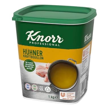 Knorr Hühner Kraftbouillon Hühnerbrühe (mit kräftigem Huhngeschmack) 1er Pack (1 x 1 kg)