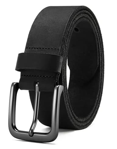 CHAOREN Gürtel Herren Leder, 38mm Echtledergürtel aus Hochwertiger Vollnarbenleder, Perfekt für Casual-Looks und Jeans