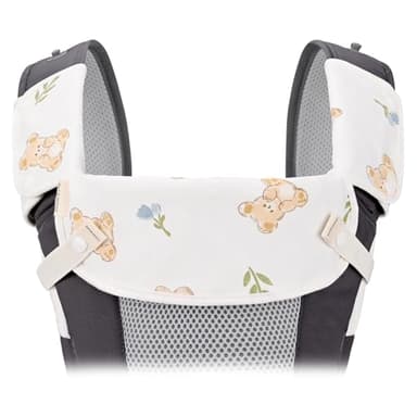 Bebear Beißkissen für Babytrage, 100% Baumwolle Sabber Lätzchen für Babytrage Neugeborene bis Kleinkinder, 3PCS Baby Beißkissen für Jungen/Mädchen(Green Bear)