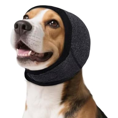 Hunde Ohrenschützer Mit Geräuschunterdrückung, zum Schutz vor Lärm, Beruhigung, Verstellbar Gehörschutz Für Hunde, Für Kleine Mittlere Und Große Hunderassen Und Katzen Winterpflege (1, Grau, S)