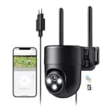 NUASI 4G LTE Überwachungskamera Aussen mit SIM Karte, Outdoor Kamera Überwachung Ohne WLAN mit AI Personenerkennung, 2K Farb-Nachtsicht, 2-Wege-Audio, 32GB SD Karte, IP66 Wasserdicht