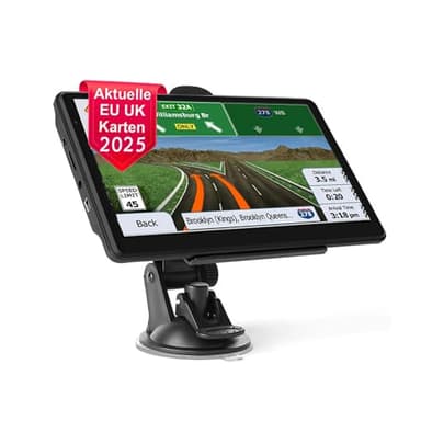 NEWFUN Navigationsgeräte für Auto,GPS LKW Navigationsgeräte, 2025 Europa Karten,5 Zoll Navi für Auto,Kostenloses Karten Update,mit POI Geschwindigkeitswarnung,Sprachführung