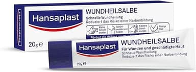 Hansaplast Wundheilsalbe (20 g), Wundsalbe für eine schnelle Wundheilung, Wund- und Heilsalbe reduziert das Narbenrisiko