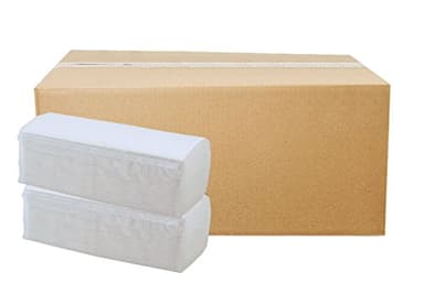 4.000 Blatt Papierhandtücher Premium Falthandtuch weiß Hochweiß 2-lagig 25 x 23 cm ZZ-Falz