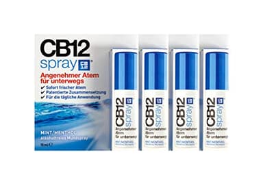 4x CB12 Spray 15ml PZN: 12414534 Mundspray für frischen Atem Alkoholfrei