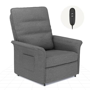 FLEXISPOT Elektrisch Relaxsessel - Verstellbarer TV Sessel, Fernsehsessel mit liegefunktion, 105° -155° verstellbare Rückenlehne – Relax Sessel,ergonomisch (Lichtgrau)
