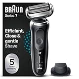 Braun Series 7 Elektrorasierer 360° Flex mit Präzisionstrimmer, Trimmer & Rasierer Herren Elektrisch, Wet & Dry, rasierapparat, trockenrasierer, Made in Germany, 71-N1200s, Schwarz