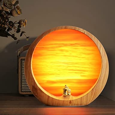 mamre Sunset Lampe - Einzigartige Tischlampe als Geschenkidee für Jahrestag, Valentinstag, Geburtstage - Perfekte Heimdekoration für Frauen und Männer