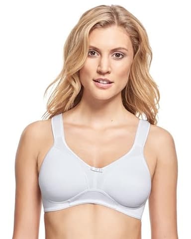 SUSA Baumwoll Entlastungs BH Damen ohne Bügel Basics I Damen-BHS mit vorgeformten Cups & Entlastungsträgern I Entlastung von Rücken, Nacken, Schulter