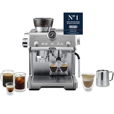 De'Longhi La Specialista Opera EC9555.M Espresso Siebträgermaschine mit Cold Brew und Espresso Cool, professioneller Milchaufschäumer, Sensor-Mahltechnologie, inklusive Barista-Kit, 1550W, Metall