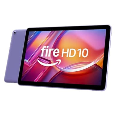 Fire HD 10-Tablet 2023 (Neueste Generation), für Entspannung optimiert, brillantes 10,1-Zoll-Full-HD-Display, Octa-Core-Prozessor, 3 GB RAM, bis zu 13h Akkulaufzeit, 32 GB, fliederfarben, mit Werbung