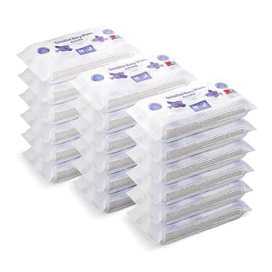 by Amazon Sensitive Babyfeuchttücher 1008 Tücher, unparfümiert, 18 Packungen à 56 Stück (zuvor unter der Marke Mama Bear, identisches Produkt)