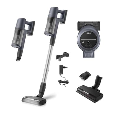 AEG 6000 Akku-Staubsauger, 103.000 U/Min, 175.000 dPa, Digitalmotor, Kabellos, bis zu 99% Staubaufnahme, 40 min Laufzeit, Einfache Handhabung, Entnehmbarer 21,6 V Akku, Leicht, AP61CB21DB