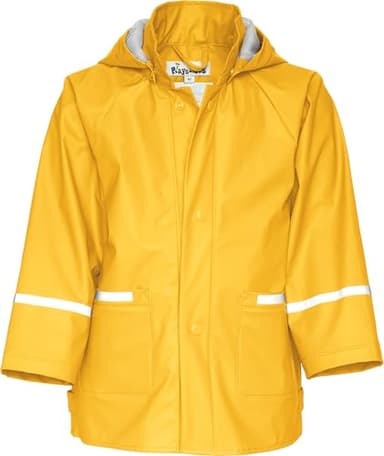 Playshoes Regenjacke Unisex Kinder Wind- und wasserdicht Regenmantel Regenbekleidung, gelb, 128