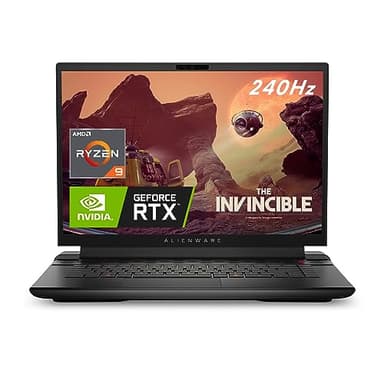 Alienware m16 Gaming Laptop - 16 Inch QHD 240 Hz, AMD Ryzen 9 7845HX, 16 GB RAM, 1 TB SSD, NVIDIA GeForce RTX 4070, AlienFX RGB Keyboard - German, Windows 11 Home, Dark Metallic Moon