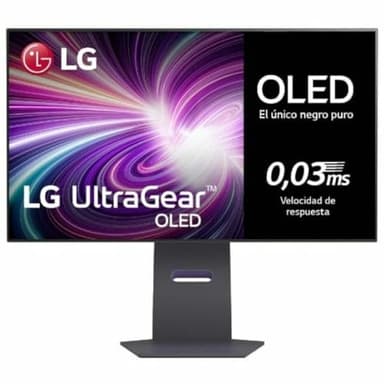 LG Ultragear™ OLED 32GS95UV-B Gaming-PC-Monitor 32 Zoll – OLED-Panel, FHD-Auflösung (3840 x 2160), 0,03 ms GtG 240 Hz, DisplayHDR™ TrueBlack 400, DCI-P3 98,5% (CIE1976), AMD FreeSync Premium Pro,