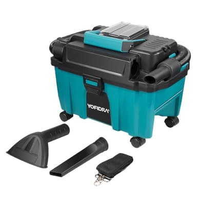 Yofidra Akku Nass und Trockensauger, 3-in-1 Werkstattsauger mit Gebläsefunktion,15kPa Bürstenloser Staubsauger,10L, HEPA-Filter, Kompatibel mit Makita 18V Akku, für Auto/Werkstatt/Baustelle(ohne Akku)