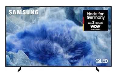 Samsung QLED Q8F 4K 85 Zoll (214 cm) UHD Fernseher, Q4 AI Prozessor, Quantum Dot für Reale Farben, AirSlim Design, 4K Upscaling, Gaming Hub, Kostenlose Inhalte, Samsung Vision AI Smart TV