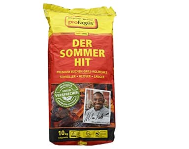 Profagus Favorit Holzkohle Sommerhit Premium Qualität 10kg | Grillen + GRATIS HL Kauf Notizblock