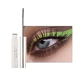 Ultra Fine Waterproof Mascara Wimperntusche Lange Wimpern,Wasserfest Feiner Pinsel Dunkelbraun Wimpern,Long-lasting Mascara Cream Wimperntusche mit Silk Fiber,Nicht klumpender (03 Dunkelbraun, Fine)