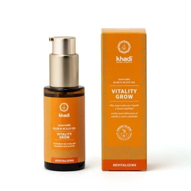 khadi VITALITY GROW Haaröl - Rosmarin für mehr Volumen & Haarwachstum - gegen Haarausfall - 100% natürlich, pflanzlich, vegan & silikonfrei - 50ml