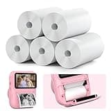 GREENKINDER 5 Rollen Druckpapier für Kinderkamera, Sofortdruck Thermopapier, Nachfüllpapier für Kinderkamera, Sofortbildkamera Druckpapier für Kinder(Für die Sofortdruckkameras des Modells H2)