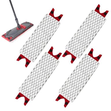4 Stück Bodenwischer Wischmopp Ersatzbezug für Vileda Set, für Vileda Ultramax/Easy Wring UltraMax/UltraMax Plus Microfibre Mop Cover Ersatzteile, für Flecken Entfernen, Boden Reinigen