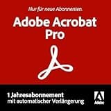 Adobe Acrobat Pro | PDF's erstellen, bearbeiten, signieren und teilen |1 Jahresabonnement mit automatischer Verlängerung | PC/Mac