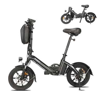 Bodywel T16PRO Mini E Bike 14 Zoll faltbar Elektrofahrrad 250W 36V/7.8Ah Akku mit APP Funk für Herren Damen,Reichweite Max 45 km (Schwarz)