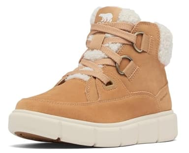 Sorel Explorer III NW Lace WP Stiefel, Premium-Handwerkskunst, Robuste Schnürsenkel, Höchster Komfort, Wasserdichtes Wildleder, Kunstpelz, Futter aus Microfleece, Strapazierfähige Gummipods - Damen