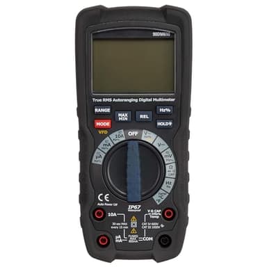 Amazon Basics Digitalmultimeter, Anzeige 6000, IP67, True RMS, CAT IV 600 V, Schwarz