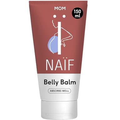 Naïf - Reichhaltiger Pflegebalsam - Schwangerschaftsbalsam - Schwangerschaftsstreifen Creme - Anti-Dehnungsstreifen - Dehnungsstreifen- 150ml