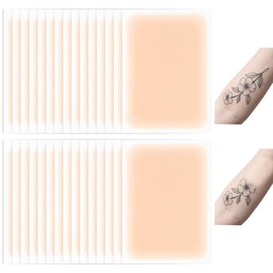 Dcsfadq 30 Stück Tattoo Cover up Pflaster, Tattoo Abdecken Wasserfest Leicht Atmungsaktiv Tattoo Abdeckpflaster Tätowierungen Narben Muttermal Unsichtbar Machen, Hautfarben