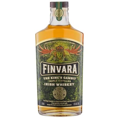 Finvara The Kings Gambit Irish Whiskey, traditionell dreifach destillierter Pot Still Whiskey, reiches Aroma und sagenhafter Geschmack, 43% vol, 700 ml Einzelflasche