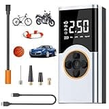 LOVPIS Elektrische Luftpumpe, 4000mAh Fahrrad Akku Kompressor, 150PSI Luftkompressor, Elektrische Fahrradpumpe für Fahrrad, Auto, Motorrad, Bälle