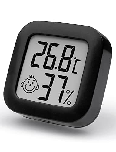 Mini-Thermometer Hygrometer für den Innenbereich, digital, mit hoher Genauigkeit, Temperatur- und Feuchtigkeitsmesser, Thermo-Hygrometer, Anzeige des Komfort-Niveaus
