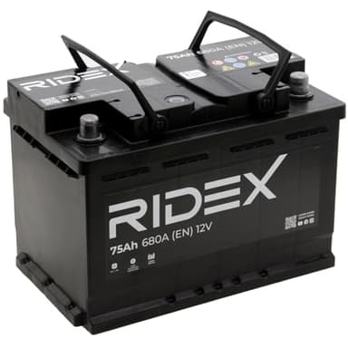 RIDEX Autobatterie 75Ah 12V 680A 1S0009 B13 DIN/ISO L3 Starterbatterie