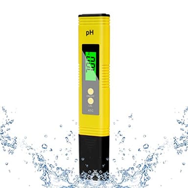 Flintronic PH-Messgerät, PH-Tester, PH-Wasserqualitätstester, Wasserqualitätsmessgerät, LCD-Display mit Hintergrundbeleuchtung, 0-14 pH-Messbereich-±0,1, für Spa, Schwimmbad