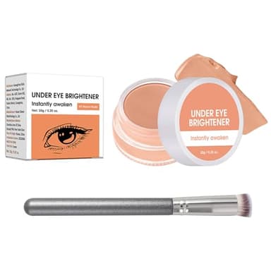 Concealer Augenringe Entfernen, Under Eye Brightener mit Pincel, Color Corrector Abdeckstift Gesicht für Strahlenden Blick, Wasserfest & Langanhaltend, Pflegend, Augenpflege Farbkorrektor(#2Warm Nude)
