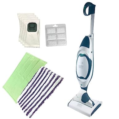 Handstaubsauger für Vorwerk Kobold 150 mit Saugwischer SP530 inkl. universal Hardbodenreiniger, Reinigungstücher