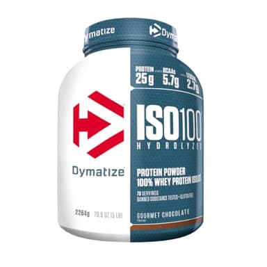 Dymatize ISO 100 Hydrolyzed Gourmet Chocolate 2264g - Whey Protein Hydrolysat + Isolat Pulver