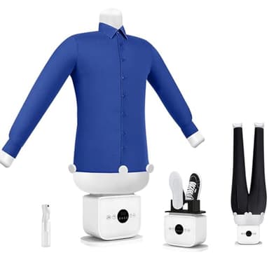 HENGCMM Bügelpuppe Hemdenbügler & Bügelmaschine für Hemden, Blusen, T-Shirts, Hosen, entfernt Falten und desodoriert, Touch-Steuerung, inklusive Kleider-/Hosen-/Rock-Mannequins A