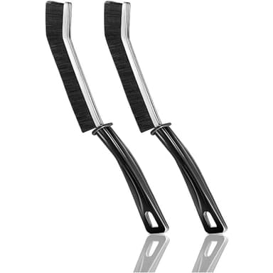 Redreo 2 Stück Spaltreinigungsbürste Fugenbürste, Hard-Bristled Fugen Reinigungsbürste für Tiefenreinigung von Fensterrillen,Badezimmern,Küchenspülen und Fliesenfugen