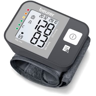 Beurer BC 27 Handgelenk-Blutdruckmessgerät mit Arrhythmie-Erkennung, farbiger Risiko-Indikator, für Handgelenksumfänge von 14-19,5 cm, Medizinprodukt, Datenübertragung zu Apple Health und co.