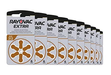 60 Rayovac Extra Advanced Typ 312 Hörgerätebatterie