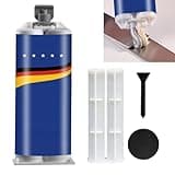 AB Metal Repair Glue Metallkleber Hitzebeständig Metall Kleber Magischer Schweißkleber Metall Reparatur Paste Wasserfeste Versiegelung und Hitzebeständigkeit Riss Mittel Reparatur mit Schaber(85ml)